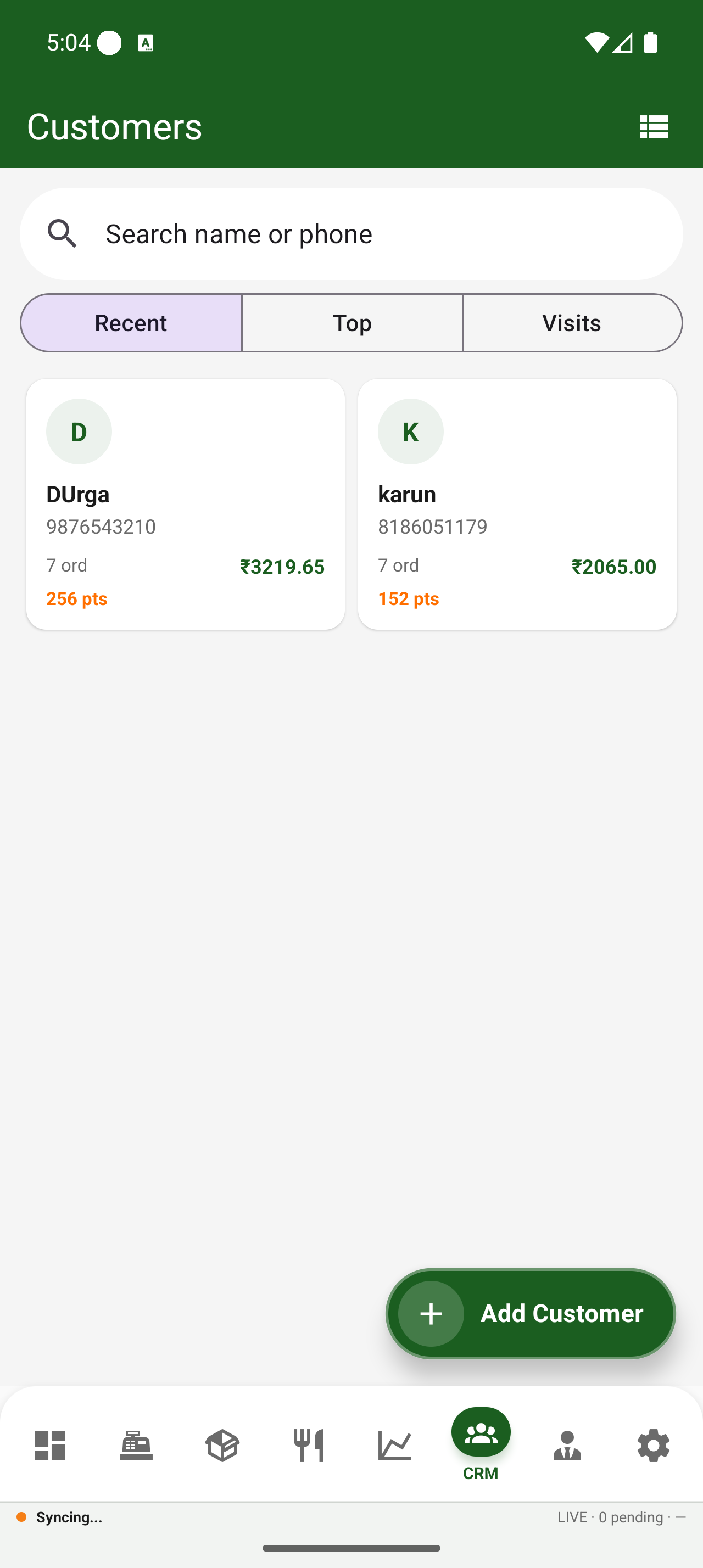Customer CRM